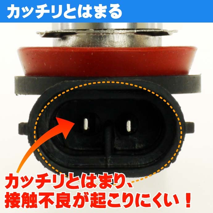 6W★超高輝度LEDバルブホワイト H8兼H11 SMDウェッジ as90