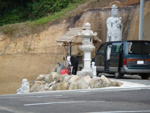 地元の方々への水の販売所