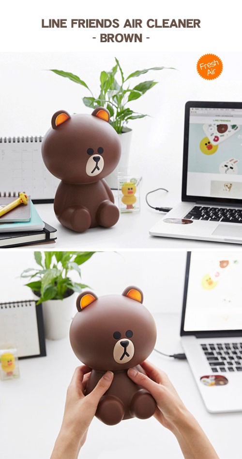 先払いのみ）韓国電子機器 LINE FRIENDS Brown Air Cleaner（ライン