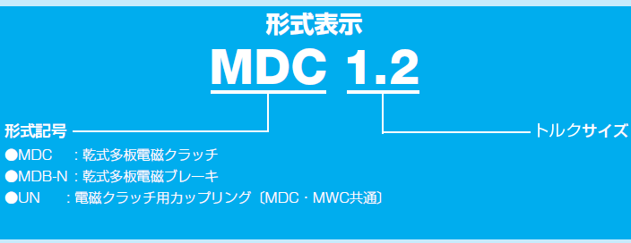 小倉クラッチ MDC 40 DC24V 乾式多板電磁クラッチ (ベアリングタイプ