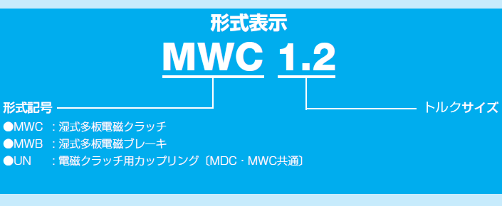 小倉クラッチ MWC 10 DC24V 湿式多板電磁クラッチ (ベアリングタイプ