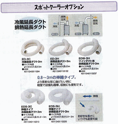 プロモート (PROMOTE) EDW-3H スポットクーラーオプション ツイン