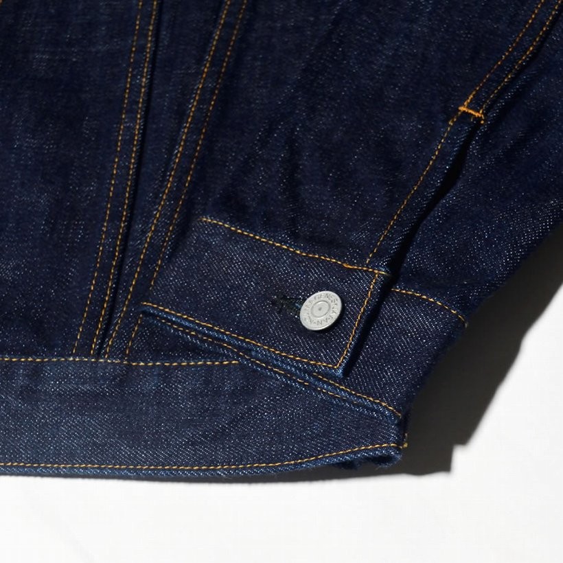 児島ジーンズ 15oz セルビッチ3rdデニムジャケット RNB550 岡山 児島産 メンズ ファッション 大きいサイズ