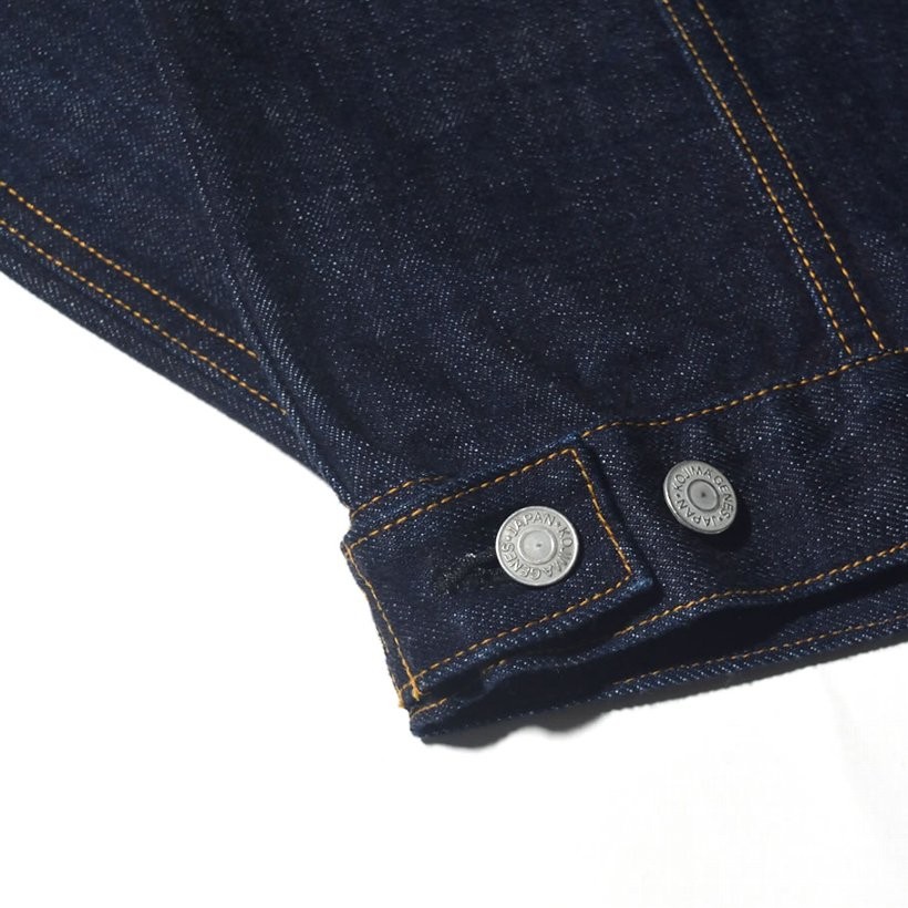 児島ジーンズ 15oz セルビッチ3rdデニムジャケット RNB550 岡山 児島産 メンズ ファッション 大きいサイズ