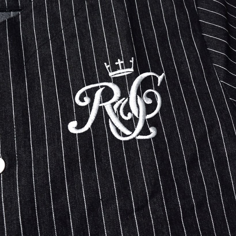 ROCA WEAR ロカウェア ベースボールシャツ 半袖シャツ メンズ RW172K01 b系 hiphop ヒップホップファッション RWOT143