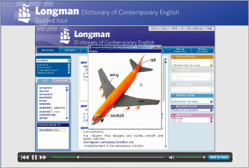 Longman Dictionary of Contemporary English 第5版DVD-ROMの使い方は、動画と音声（英語）の解説も収録されています。