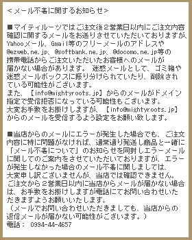 ���顼�᡼��˴ؤ��뤪�Τ餻