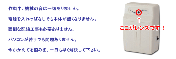 レンズはココです