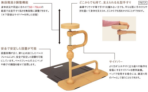 離床支援用手すり バディー2 床用【MNTDA】(モルテン) モルテン 比較: ファクシミリ受信機