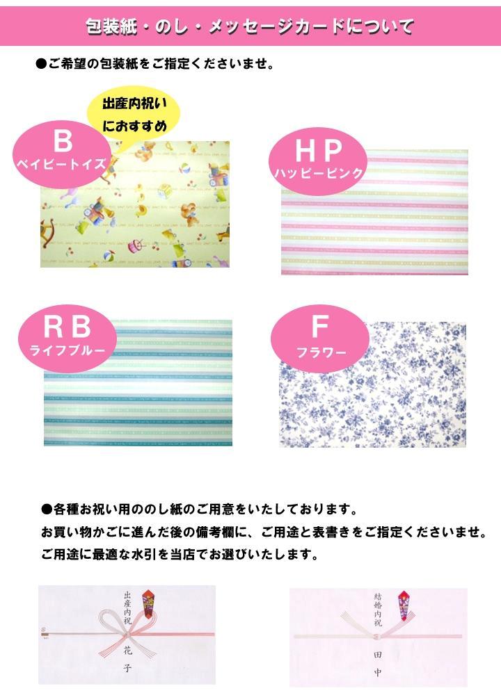 包装紙・のし・メッセージカードについて