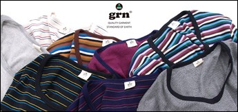 ボーダー Tシャツ メンズ 7分丈 7分袖 フライス素材Uネック七分カットソー grnジーアールエヌ rooptokyo ボーダー Tシャツ メンズ 7分丈 7分袖 フライス素材Uネック七分カットソー grnジーアールエヌ rooptokyo