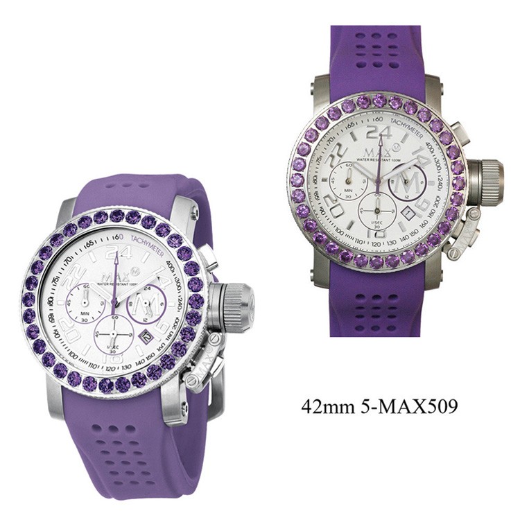 MAX XL WATCHES 5-MAX507 腕時計 クロノグラフ機能 日付表示機能 2年保証付 メタルベルト 50m防水 日本製クオーツ採用 オランダ スーツ カジュアル