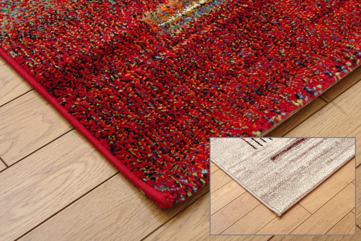 【通販超歓迎】趣きのあるギャッベ柄ウィルトン織絨毯 200×250 約 3畳 グラデーション ラグ カーペット マット 絨毯 インテリア ラグマット カーペット一般