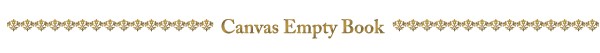 Canvas Empty Book