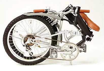 折りたたみ自転車 GROWING FLAT 折りたたみ時