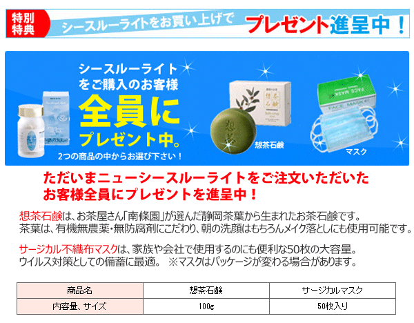 シースルーライト プレゼント