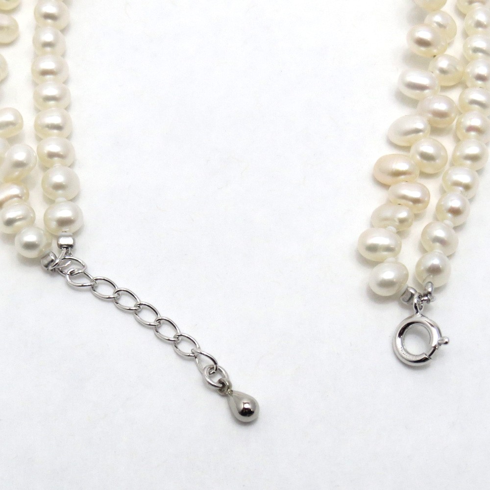 淡水真珠二連ブレスレット y-v-016 | 三重県真珠加工販売協同組合【MPO】