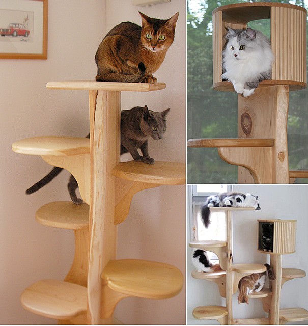 木製キャットタワーが人気！猫が喜ぶ天然素材のキャットタワー特集！｜