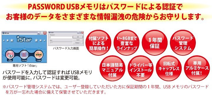 �ѥ����ǧ��USB�����PASSWORD USB�����