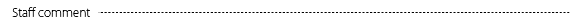 staff comment