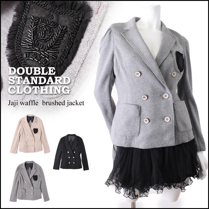 ��DOUBLE STANDARD CLOTHING�ۥ��֥륹��������ɥ���������/ ���ꥸ�ʥ른�㡼����åե�ơ��顼��JK