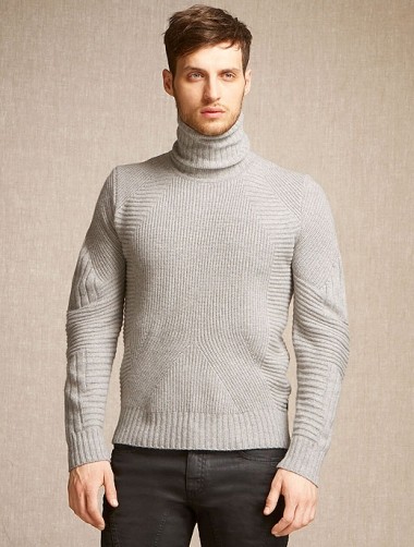BELSTAFF/ベルスタッフ/ウールカシミヤタートルネックニット/Littlehurst Sweater/ライトグレー/bel301807