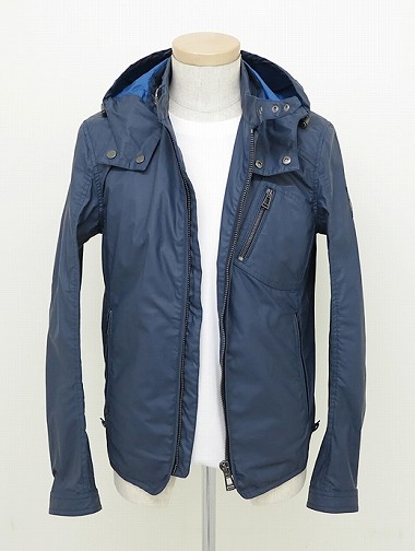 BELSTAFF ベルスタッフ フーデットブルゾン S-RACER W/HOOD BLOUSON ネイビーブルー 2016SS春夏 bel320601