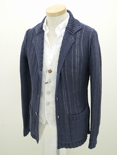 BOGLIOLI ボリオリ ニットジャケット ネイビー 2016SS春夏 bog320401