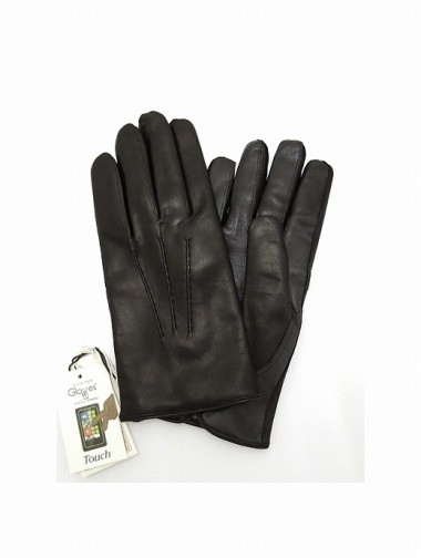 Gloves/グローブス/スマホ対応レザーグローブ/ブラック/glo302001