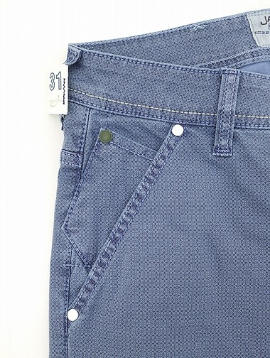 JACOB COHEN ヤコブコーエン ストレッチ5ポケットパンツ プリント PW613 ブルー 2016SS春夏 ja1211974