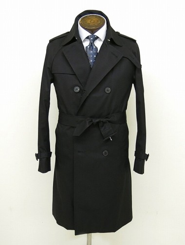 MACKINTOSH made in Scotland/マッキントッシュ/トレンチコート/取外可能ライナー付/ブラック/mct301401
