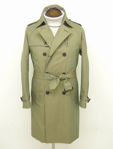 MACKINTOSH made in Scotland/マッキントッシュ/トレンチコート/取外可能ライナー付/カーキ/mct301403