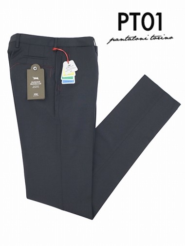 ピーティーゼロウーノ STRETCH/EVO FIT　ストライプ　ストレッチ　ロングパンツ メンズ 48 ライトオレンジ kz4610203953