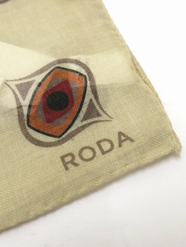 RODA/ロダ/ポケットチーフ/ウール/ベージュ/rod301606