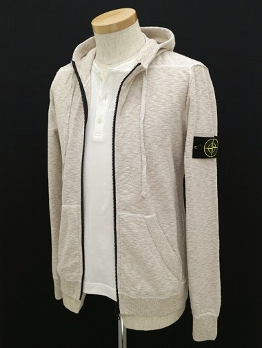 STONE ISLAND ストーンアイランド スウェットパーカー 霜降りライトベージュ 2016SS春夏 sti320403