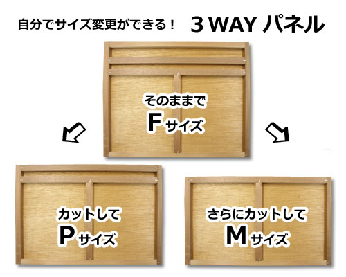 1枚3役の日本画用パネル