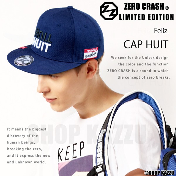 キャップ レディース ZERO CRASH ゼロクラッシュ 帽子 HUIT - zero_cap-0
