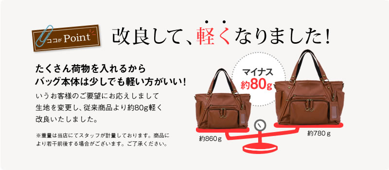軽くなりました