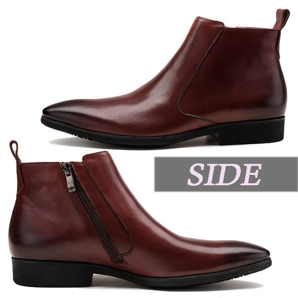 本革ショートブーツ