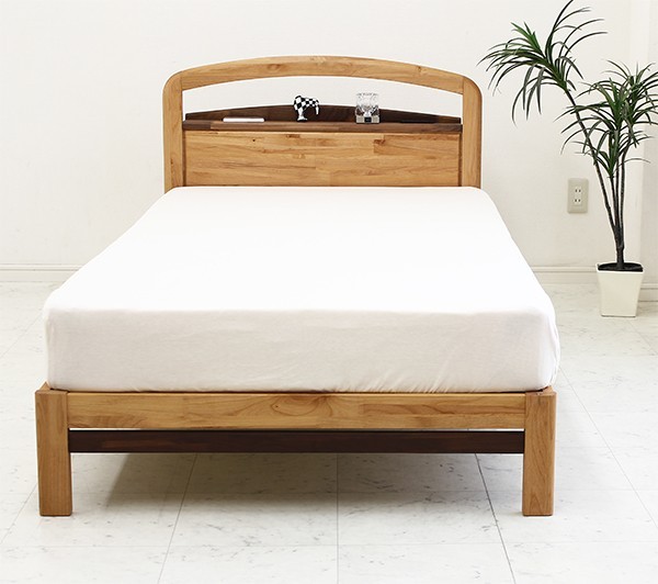 シングルベッド マットレス付き ボンネルコイル すのこベッド 木製