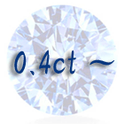 �ڥ�������ɥ롼�� 0.4ct ����