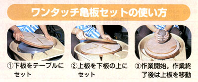ワンタッチ亀板セット（300mmΦ用）