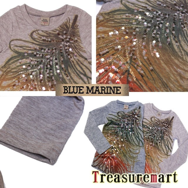 孔雀スパンコールロングTEE