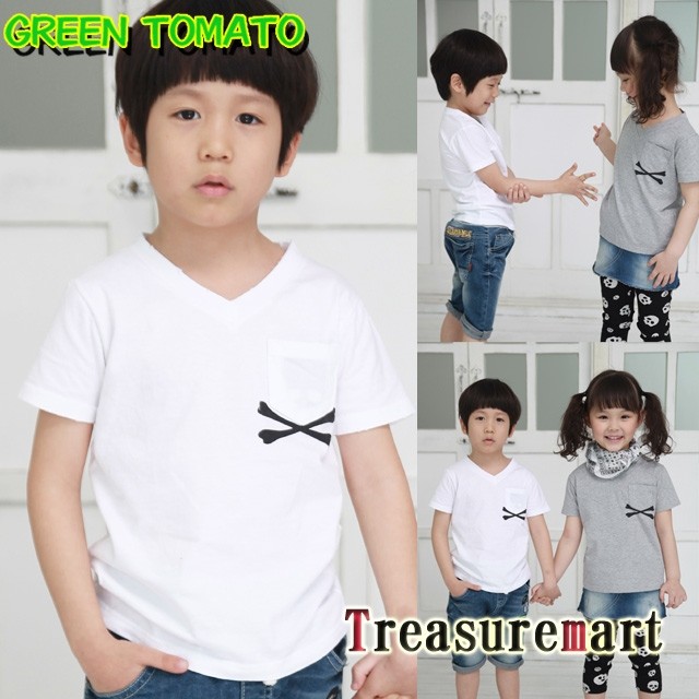 クロスボーンVネックTEE