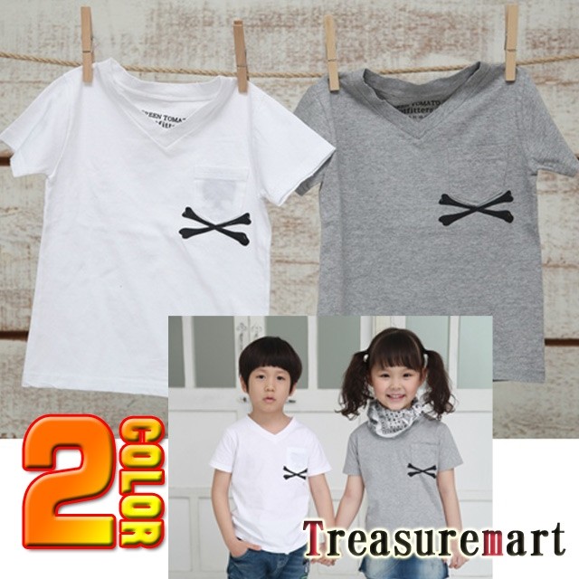 クロスボーンVネックTEE