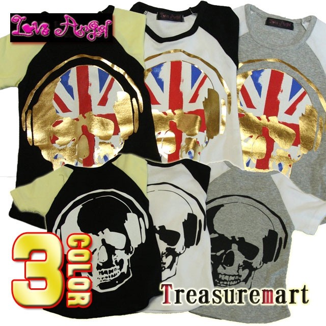 ヘッドフォンスカルTEE