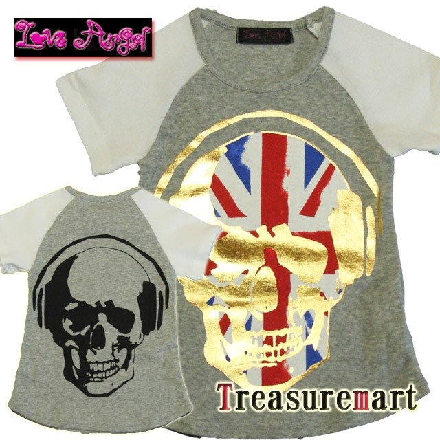 ヘッドフォンスカルTEE