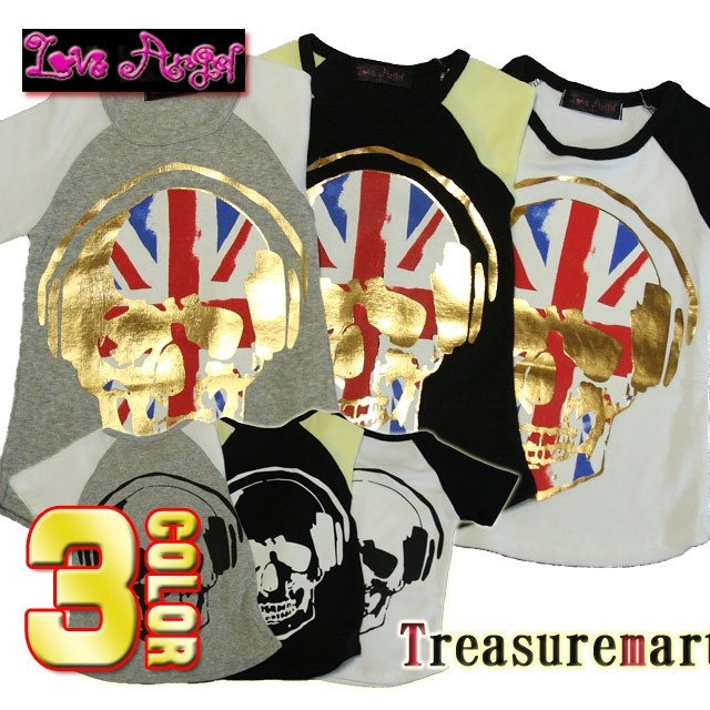 ヘッドフォンスカルTEE