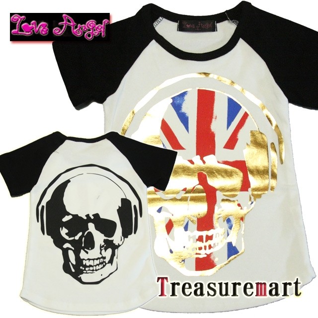 ヘッドフォンスカルTEE