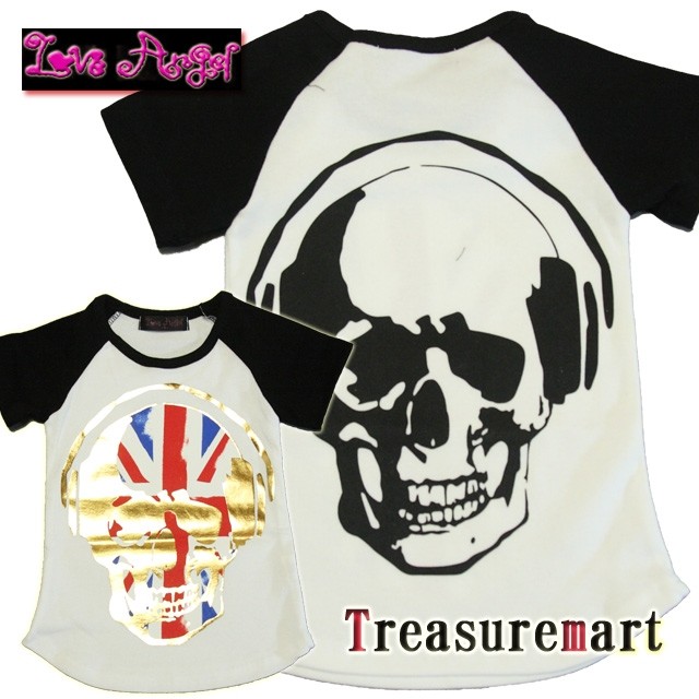 ヘッドフォンスカルTEE